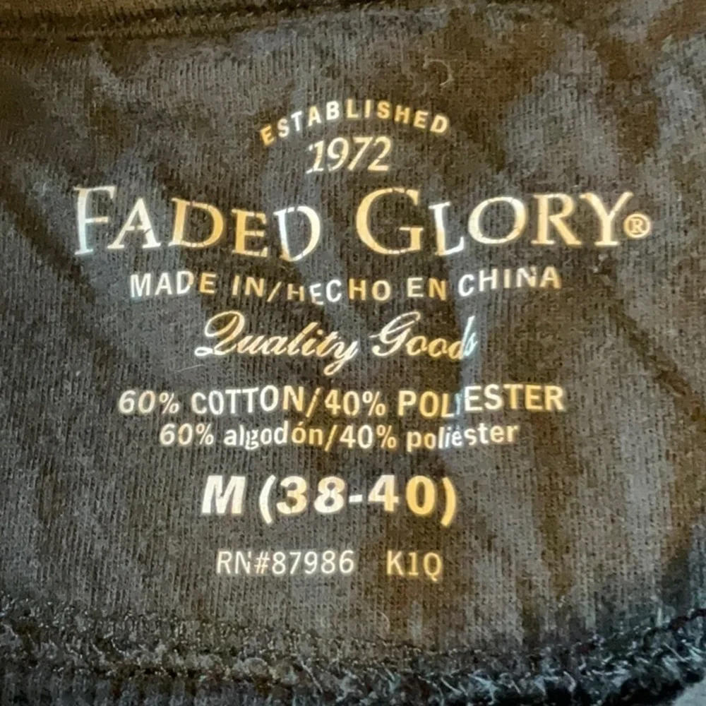Faded Glory Black Long Sleeve Tee